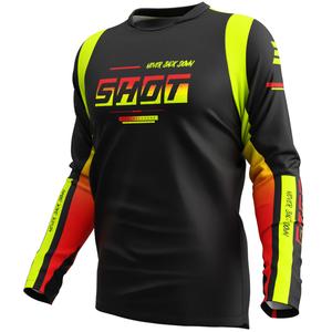 Motokros dres Shot Devo Block fluo žuti