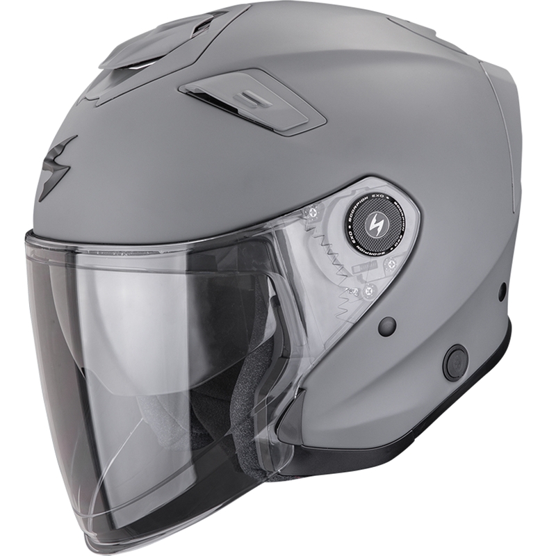 Scorpion EXO-GT Jet Solid otvorena motociklistička kaciga mat cementno siva