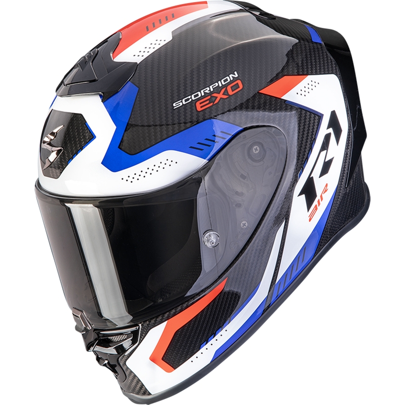 Scorpion EXO-R1 EVO II Carbon Air Propel integralna motociklistička kaciga crno-bijelo-crvena