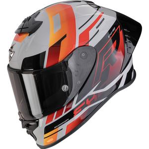 Scorpion EXO-R1 EVO II Air Adrenaline integralna motociklistička kaciga sivo-crveno-narančasta