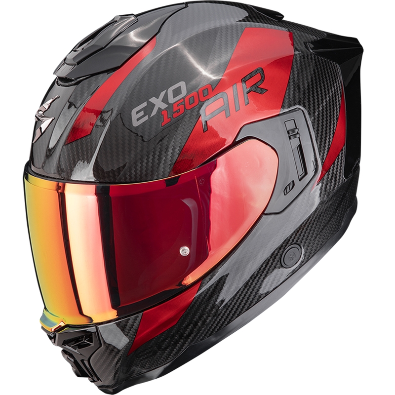 Scorpion EXO-1500 Carbon Air Platted integralna motociklistička kaciga crno-crvena