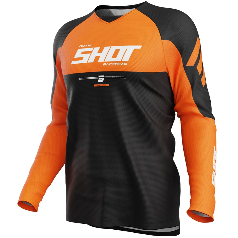 Motokros dres Shot Draw Private narančasti