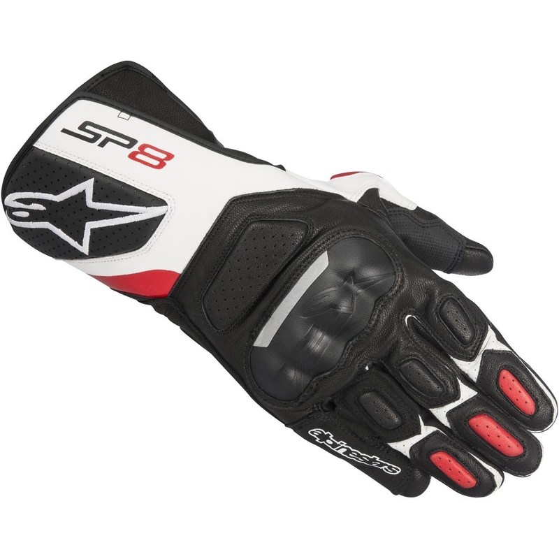 Alpinestars SP-8 rukavice crno-bijelo-crvene
