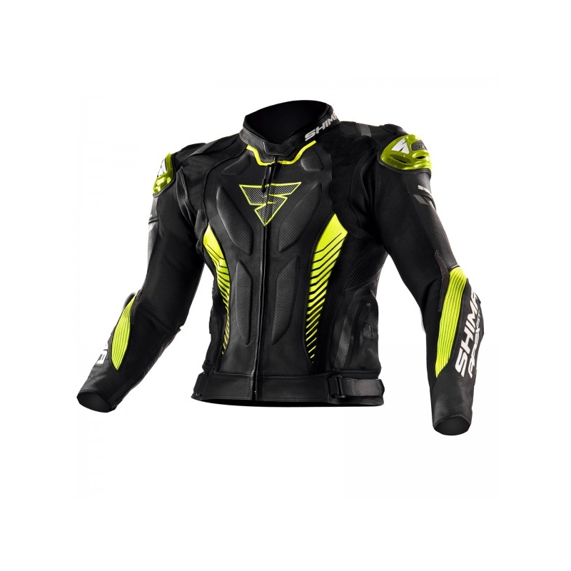 Motociklistička jakna Shima Apex crno-fluo žuta