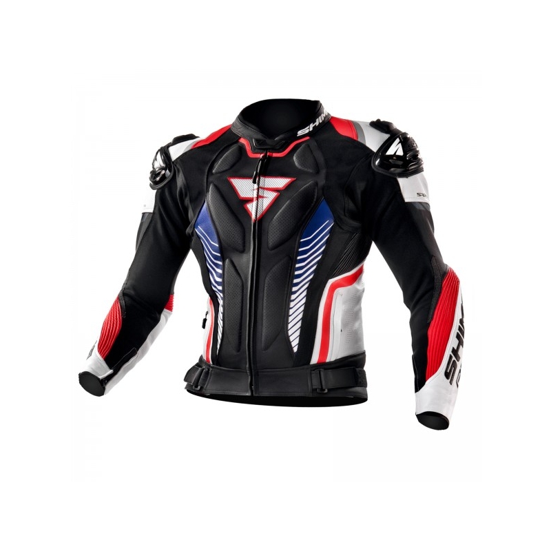 Motoristička jakna Shima Apex crno-bijelo-crvena rasprodaja