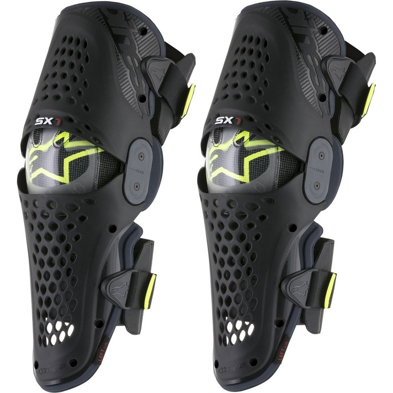 Štitnici za koljena Alpinestars SX-1 antracit-fluo žuti
