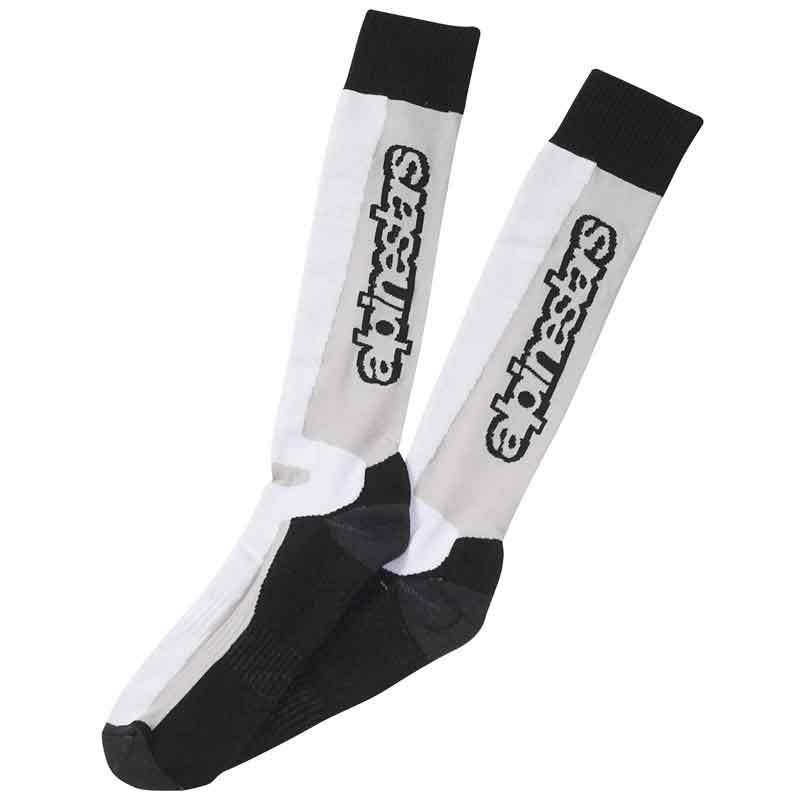 Alpinestars Touring Ljetne čarape crno-sivo-bijele