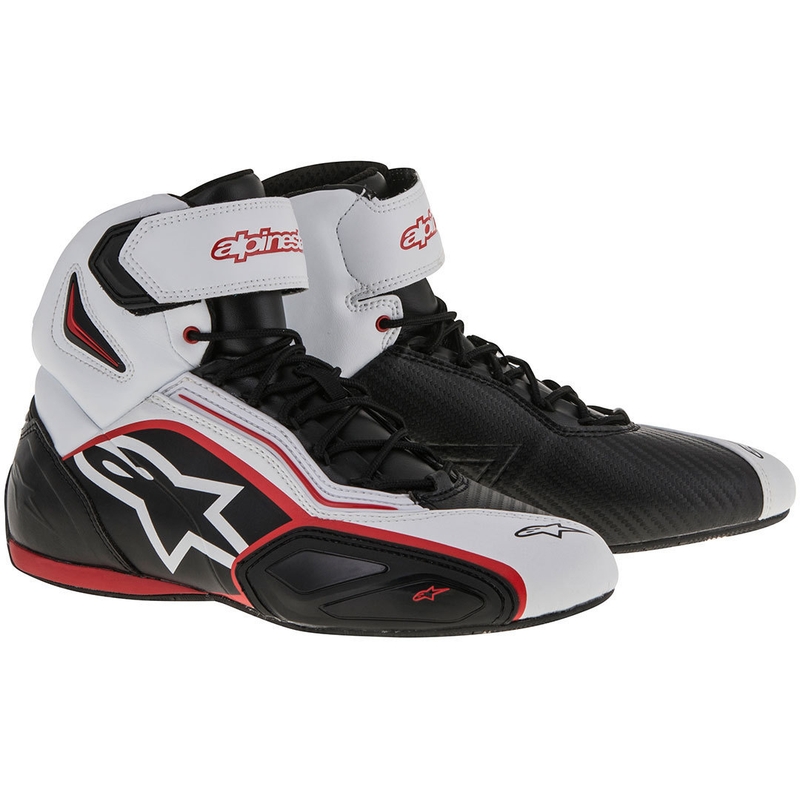 Motorističke čizme Alpinestars Faster 2 crno-bijelo-crvene