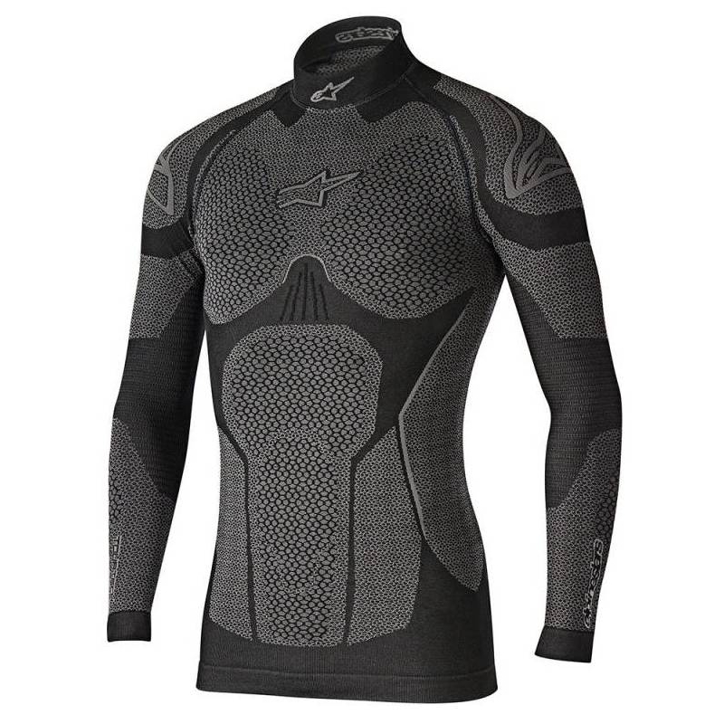 Termo majica s dugim rukavima Alpinestars Ride Tech Winter sivo-crna