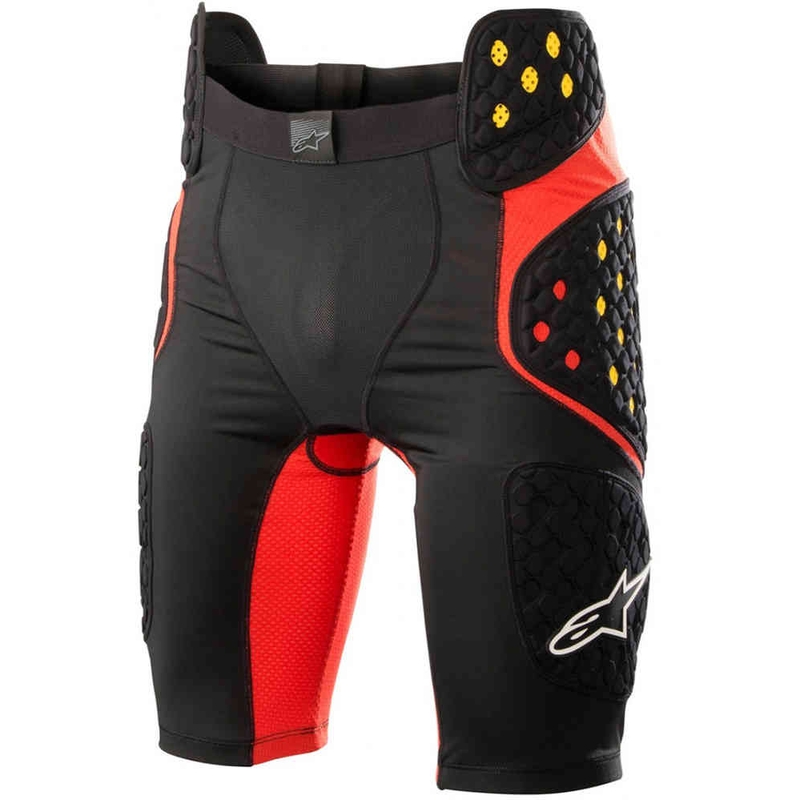 Alpinestars Sequence Pro crno-crveno-fluo žute kratke hlače