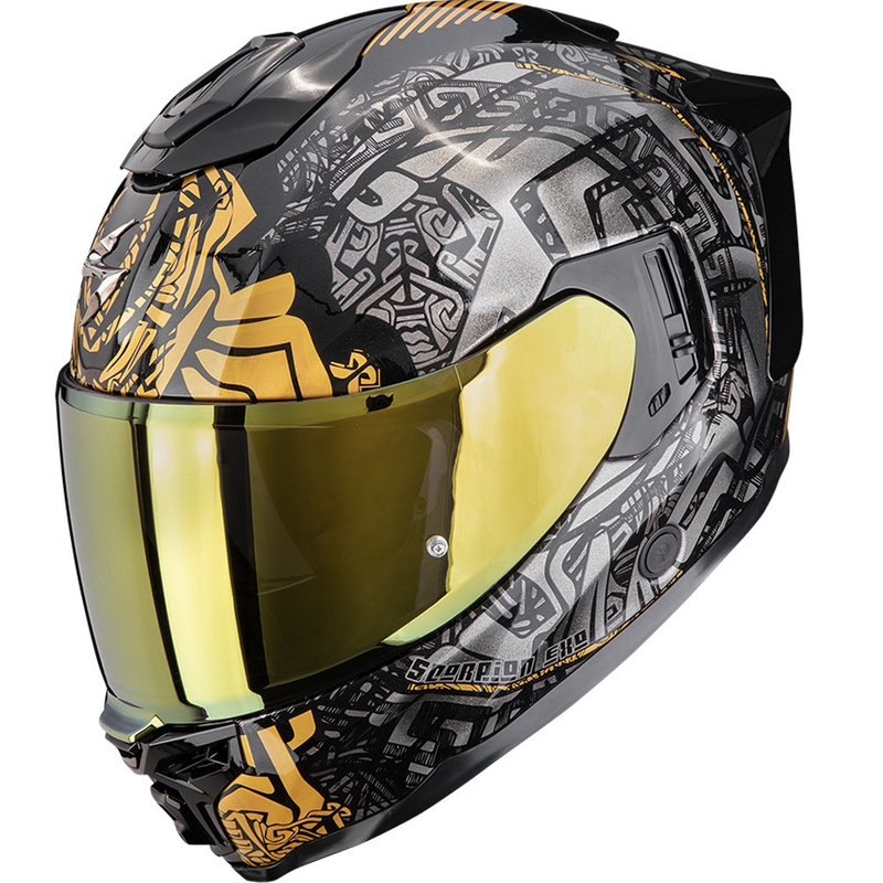 Scorpion EXO-1500 Air Apus integralna motociklistička kaciga crno-sivo-zlatna