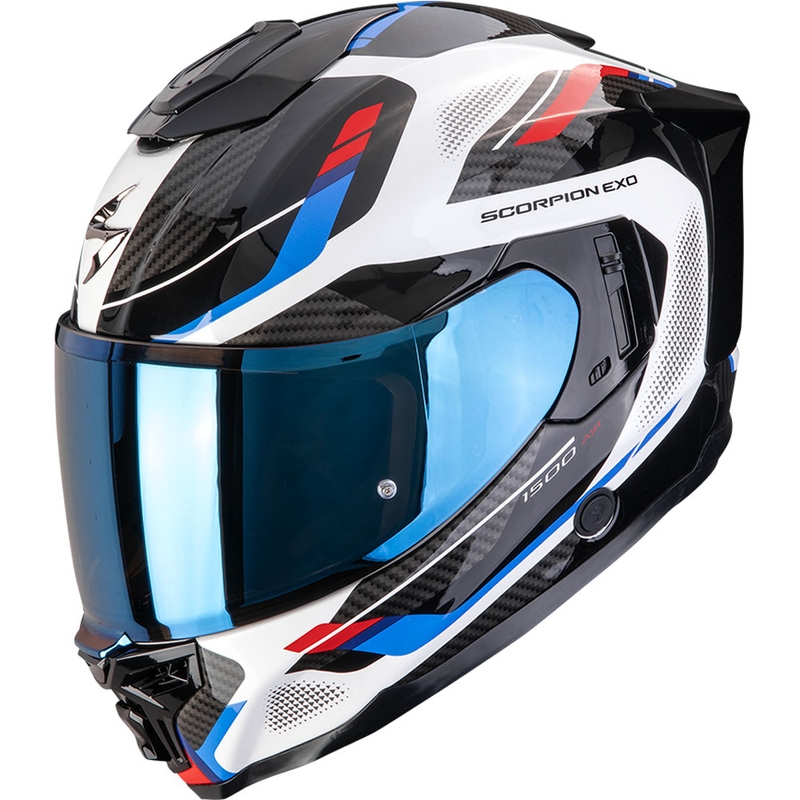 Scorpion EXO-1500 Air Sleek integralna motociklistička kaciga bijelo-crveno-plava
