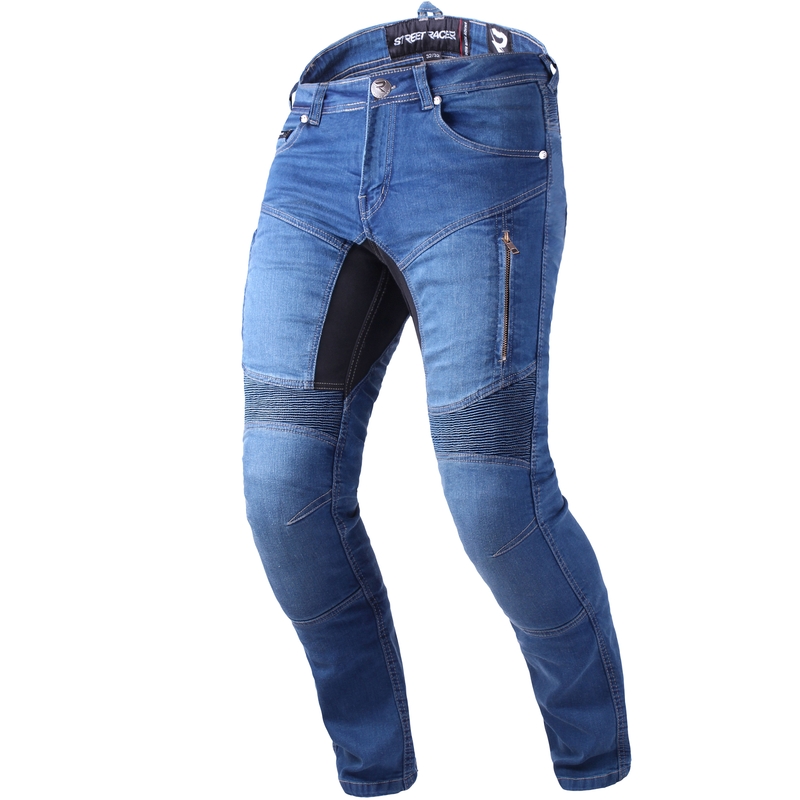 Plave motociklističke traperice Street Racer Stretch II CE