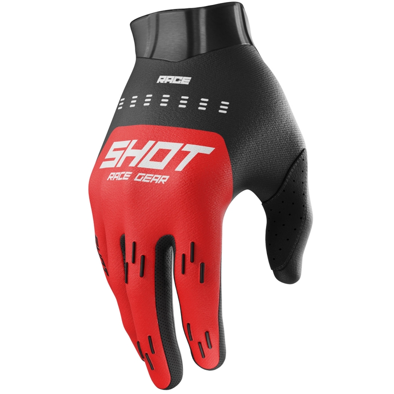 Shot Race Evo motokros rukavice crvene boje