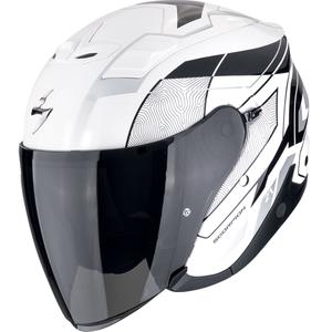 Scorpion EXO-Z1 VUE otvorena motociklistička kaciga bijelo-crno-srebrna