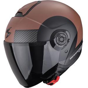 Scorpion EXO-CITY II prozirna otvorena motociklistička kaciga mat smeđe-crne boje