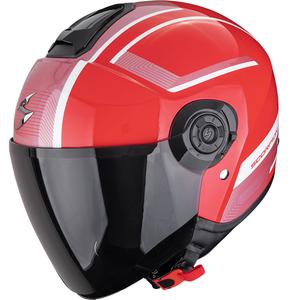 Scorpion EXO-CITY II Cosmos otvorena motociklistička kaciga crveno-srebrna