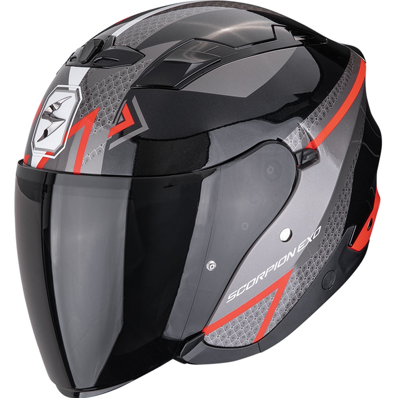 Scorpion EXO-230 Loop otvorena motociklistička kaciga, metalik crno-crvena