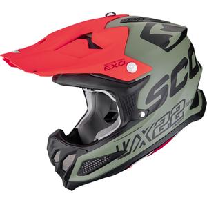 Scorpion VX-22 Air Updown motocross kaciga mat zeleno-crno-crvena