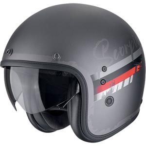 Otvorena motociklistička kaciga Scorpion Belfast Evo ADONIS mat srebrno-crna
