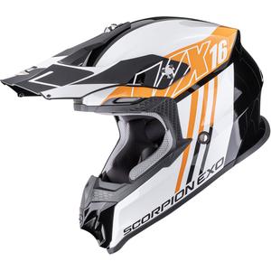 Scorpion VX-16 EVO Air Lignes motocross kaciga crno-narančasta