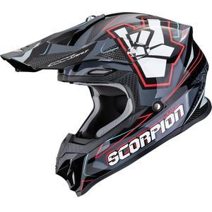 Scorpion VX-16 EVO Air ROK motocross kaciga crno-sivo-crvena