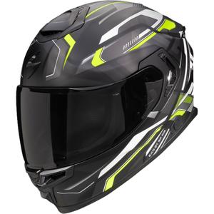 Integralna motociklistička kaciga Scorpion EXO-GT SP Air Augusta crno-siva-fluo žuta