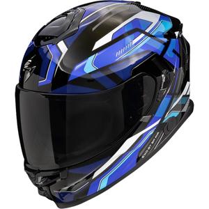 Integralna motociklistička kaciga Scorpion EXO-GT SP Air Augusta crno-sivo-plava