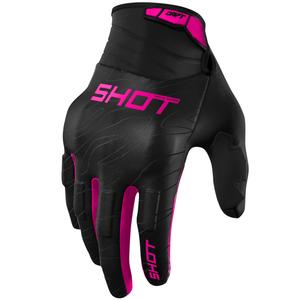 Motokros rukavice Shot Drift Onyx roze