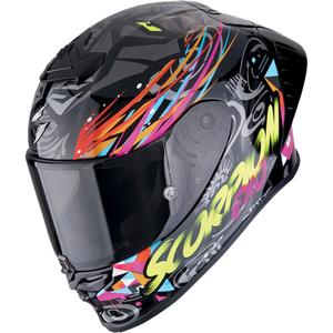 Integralna motociklistička kaciga Scorpion EXO-R1 EVO II AIR SAVAGE crna-plava-roza