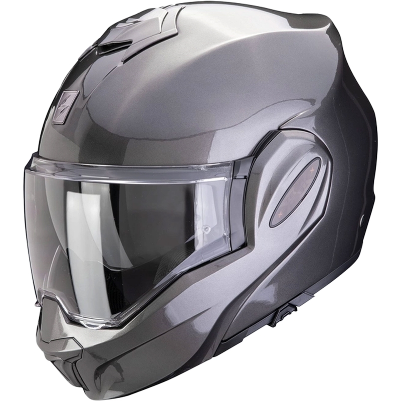 Scorpion EXO-TECH EVO PRO SOLID kaciga na preklop metalik sive boje
