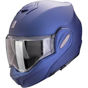 Scorpion EXO-TECH EVO PRO SOLID kaciga na preklop, mat metalik plava