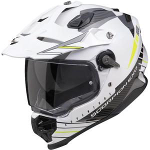 Enduro kaciga Scorpion ADF-9000 Air Feat bijelo-crno-fluo žuta