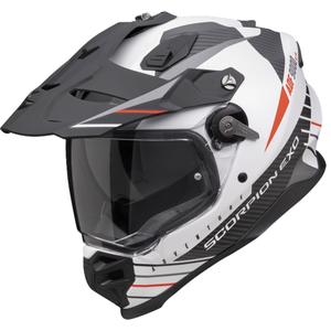 Enduro kaciga Scorpion ADF-9000 Air Feat mat bijelo-crno-crvena