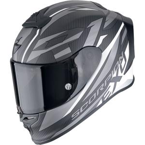 Integralna motociklistička kaciga Scorpion EXO-R1 EVO CARBON AIR RUNNER mat crno-bijela