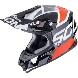 Scorpion VX-16 EVO AIR ANALOG motokros kaciga crno-crvena