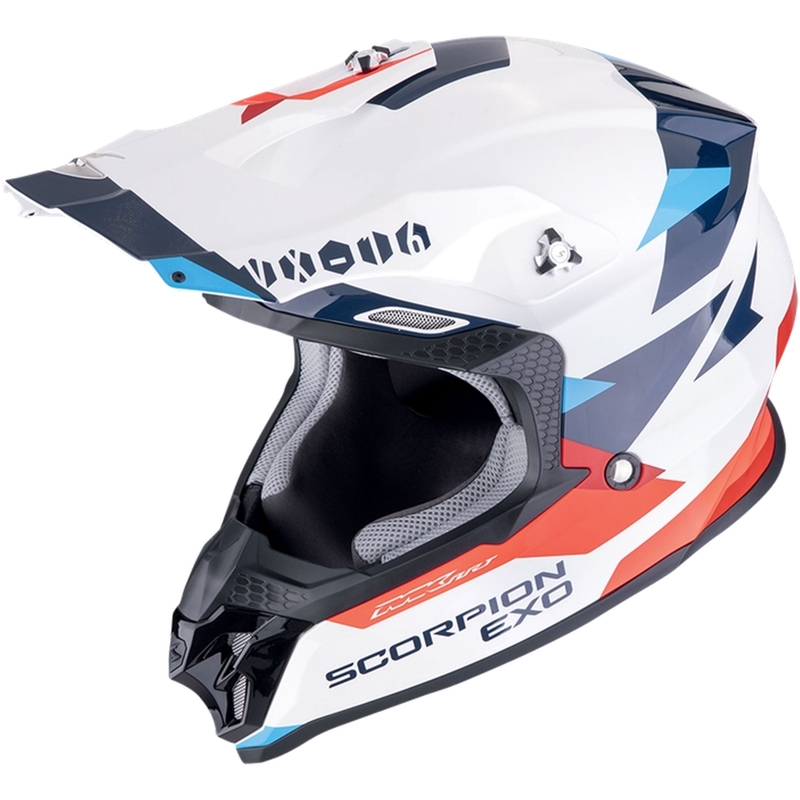 Scorpion VX-16 EVO AIR ROD motokros kaciga bijelo-crveno-plava