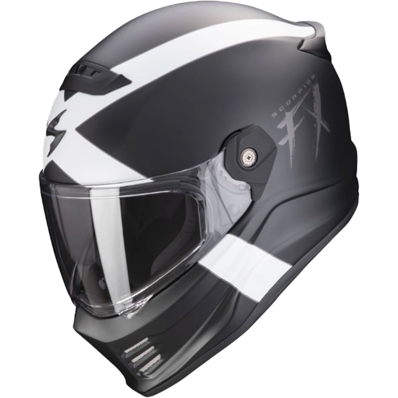 Motociklistička kaciga SCORPION COVERT FX GALLUS crno-bijela