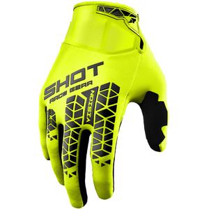 Motokros rukavice Shot Vision Tech fluo žute