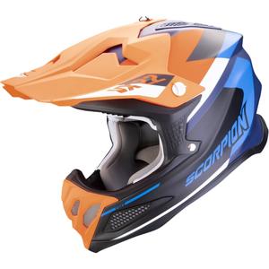 Motocross kaciga Scorpion VX-22 Air BETA mat plavo-narančasta