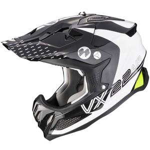 Scorpion VX-22 Air Ares motocross kaciga crno-bijela-fluo žuta