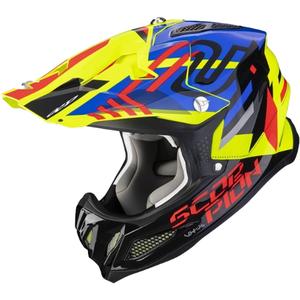 Scorpion VX-22 Air Neox motocross kaciga crna-crvena-plava-fluo žuta