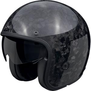 Otvorena motociklistička kaciga Scorpion Belfast EVO ONYX CARBON SOLID crna