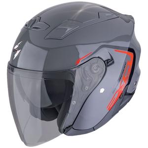 Otvorena motociklistička kaciga SCORPION EXO-230 CIT-E sivo-crvena