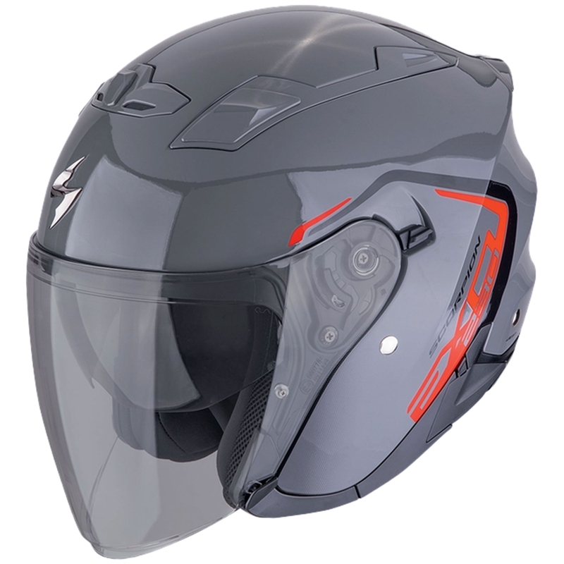 Otvorena motociklistička kaciga SCORPION EXO-230 CIT-E sivo-crvena
