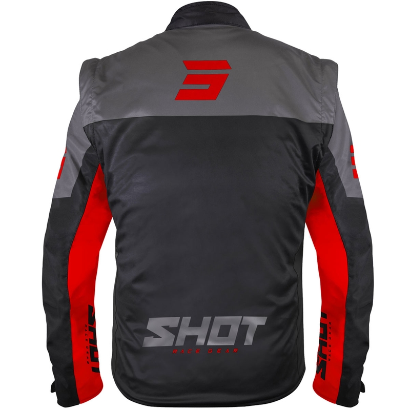 Softshell jakna Shot Softshell Lite crno-crvena