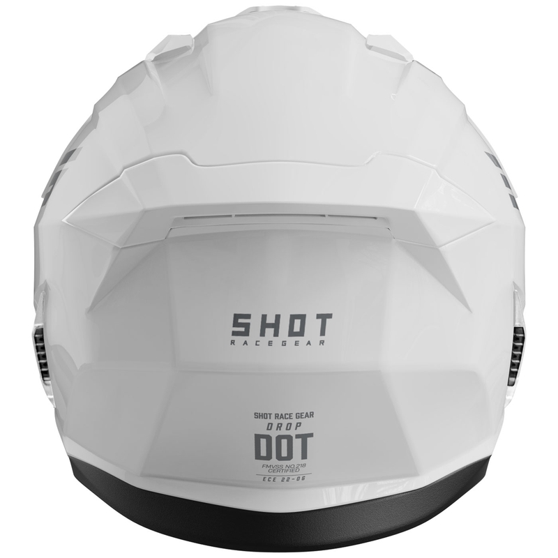 Shot Drop Solid otvorena motociklistička kaciga, sjajno bijela