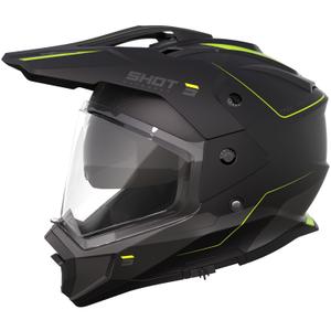 Enduro motociklistička kaciga Shot Trek Max Vision Rally mat crno-fluo žuta