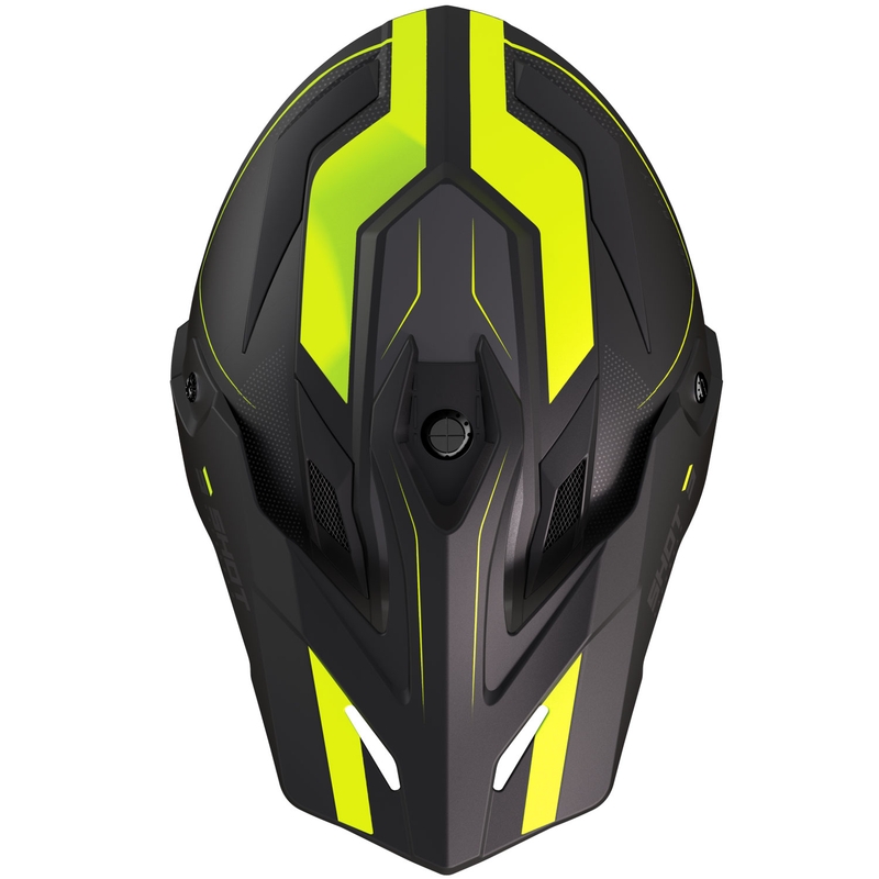 Enduro motociklistička kaciga Shot Trek Max Vision Rally mat crno-fluo žuta