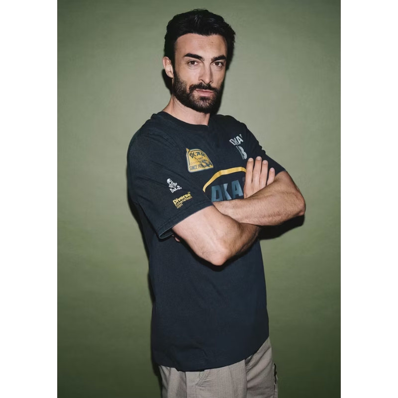 Dakar Vint C majica kratkih rukava, grafitna